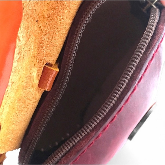 2 LEFT! Handmade Handcrafted Genuine Leather Mini Girly Reindeer Wristlet - Picture 4 of 5